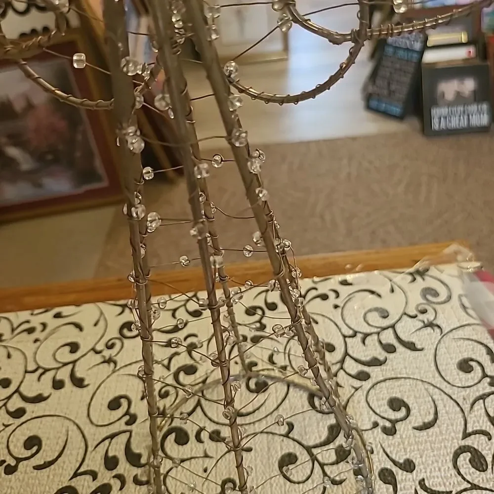 Wire Beaded Angel Tree Topper